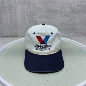 Vintage Valvoline Racing Hat Cap Snapback Mens Colorblock Red Blue White